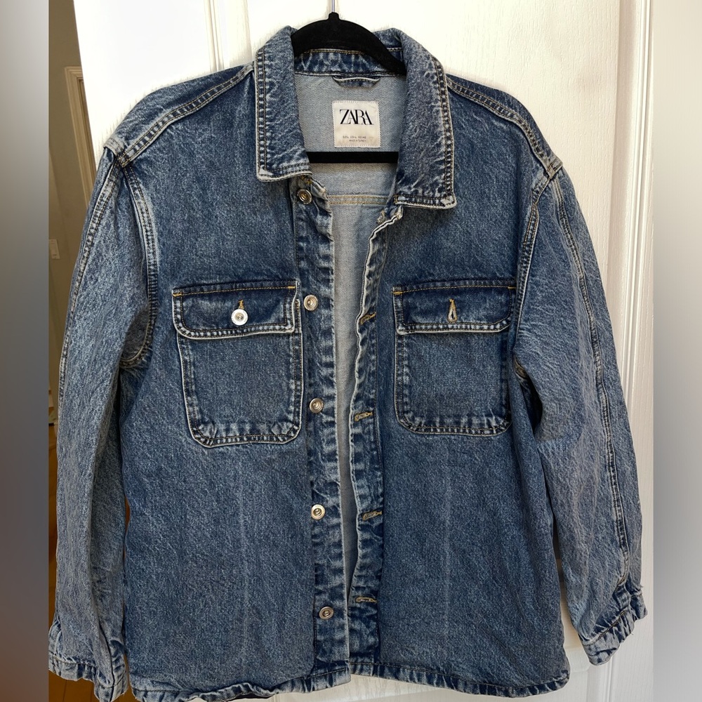 Zara men’s denim jacket size large